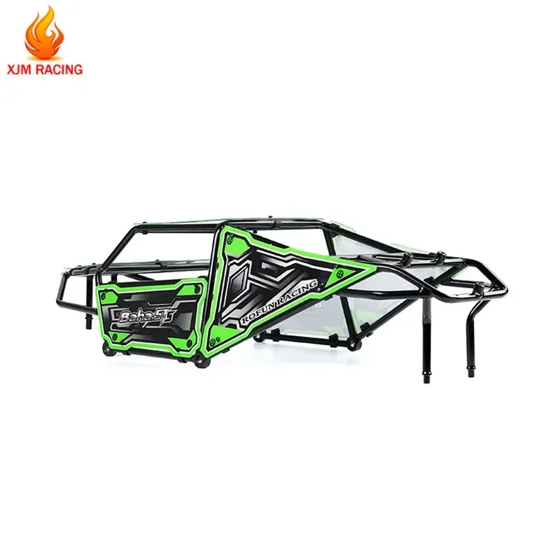قفص معدني مع مجموعة شل السيارة لـ 1/5 Hpi Rofun Baha Rovan Km Mcd Baja 5TS قطع غيار شاحنات السيارات بجهاز التحكم عن بعد