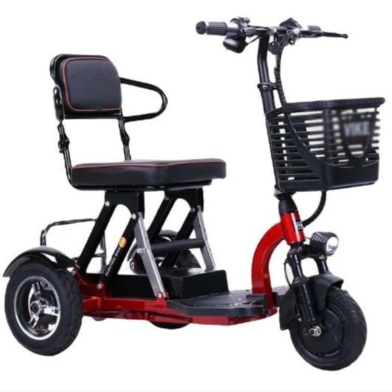Folding ultra-light transportation electric tricycle helps transportation battery car