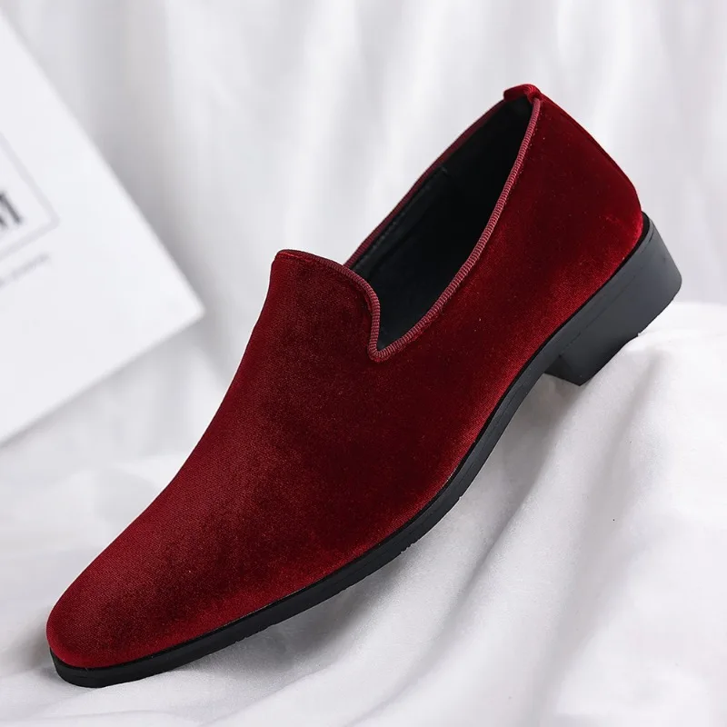 

Men Loafers Faux Suede Low Heel Classic Business Casual Men Shoes Size 38-48