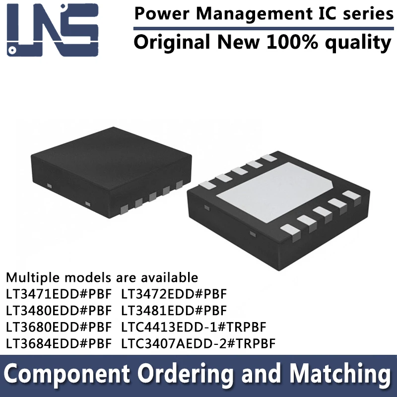 1PCS LT3471EDD LT3472EDD LT3480EDD LT3481EDD LT3680EDD LT3684EDD LTC4413EDD-1 LTC3407AEDD-2#TRPBF WDFN-10 Power Management IC