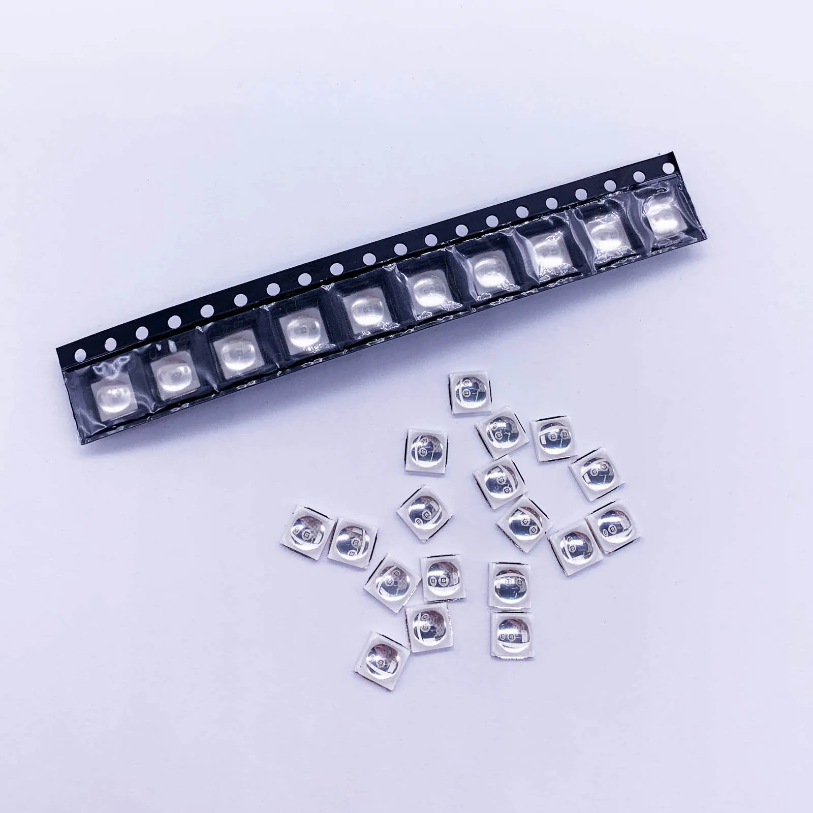 Imagem -06 - Lâmpada Led uv para Nail Art Cristais Smd5050 5054 Smd5050 50 Pcs 2w Epistar 365nm Mais 365nm Mais 405nm