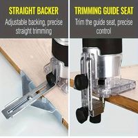 30000RPM Electric Trimming Machine US/EU Plug 800W Wood Edge Router Trimmer Manual Engraving Woodworking