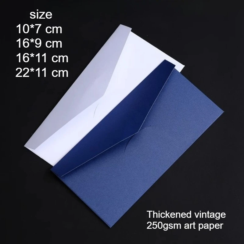 100PCS Personalized Thickened Envelope Invitation Letter Card Envelopes Vintage Style Free LOGO Printing C6 DL Size