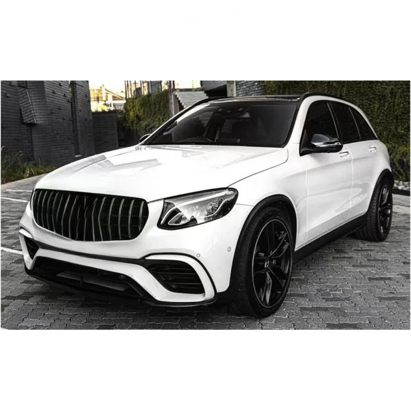 

Hot selling Car parts for X253 2016-2019 to GLC63 front bumper grille ,rear diffuser with exhaust pipe