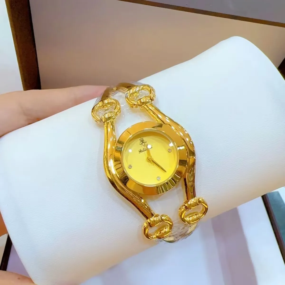 Montre plaquée or 24 carats, dubaï français, bijoux de fête de mariage, cadeau pour amoureux, nouvelle collection, YY10748