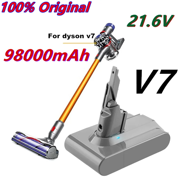 100% Original Dyson V7 Batterie 21,6 V 98Ah Li-lon  Für    Tier Pro Staubsauger ersatz