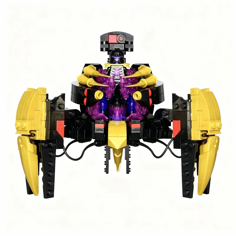 451-teiliger MOC Ninjia Overlord Golden Master Mech Modellbausatz Architektur-Spielzeug Weihnachtsgeschenk-Idee Lernspielzeug