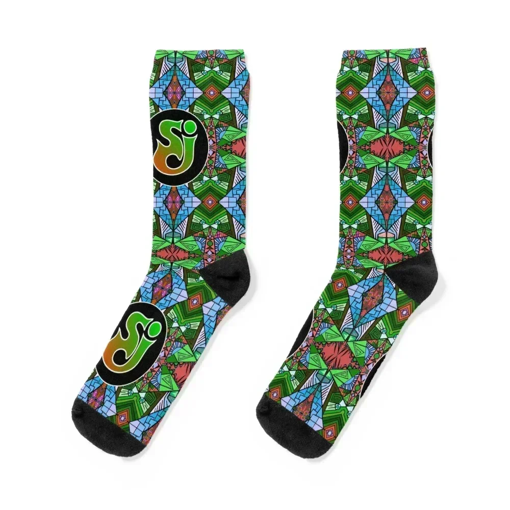 

String Cheese Incident - Trippy Pattern 6 Socks Stockings man retro Ladies Socks Men's