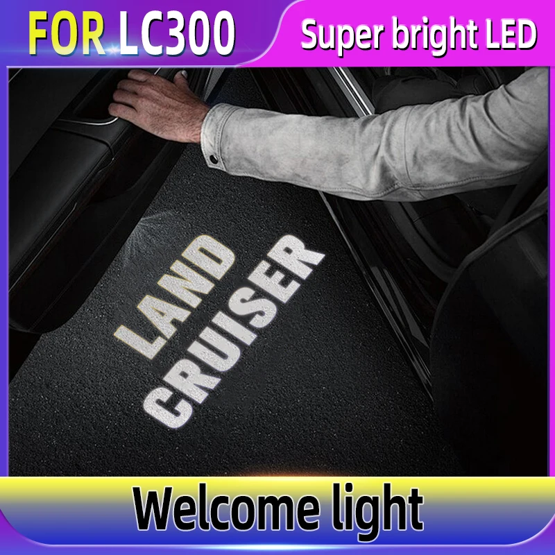 

HD Led Car Door Logo Projector Lamps for TOYOTA Land Cruiser LC300 LC200 Welcome Light Accessories Welcome Light