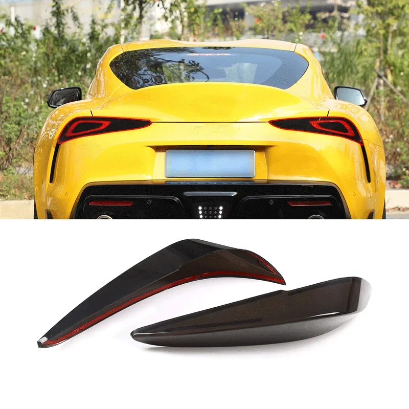 For 2019-2022 Toyota GR Supra A90 ABS car tail lamp cover brake indicator reversing light black shell car exterior accessories