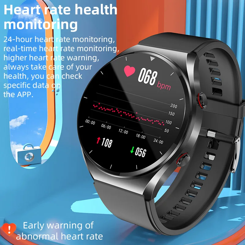 2024 New Accurate Measurement Blood Sugar Smart Watch Men ECG+PPG Heart Rate Blood Oxygen Health Smartwatch Men Sport Watches