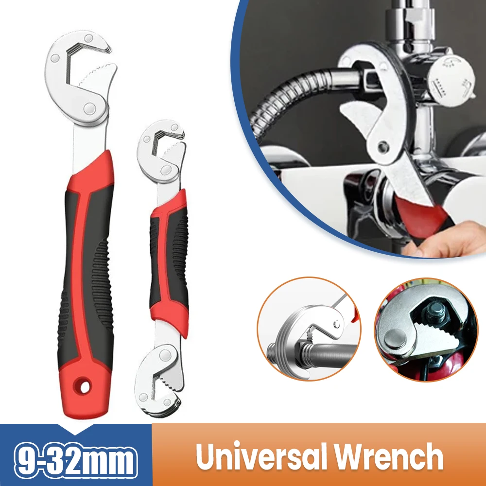 9-32mm Universal Wrench Set MultiFunction Adjustable Portable Keys Torque Wrench Ratchet Oil Filter Spanner Repair Hand Tools