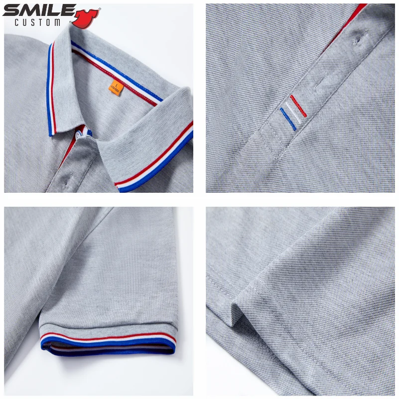 Polo de negócios masculino e feminino, bordado personalizado, logotipo da equipe da empresa, conforto, casual, manga curta, lapela, design,