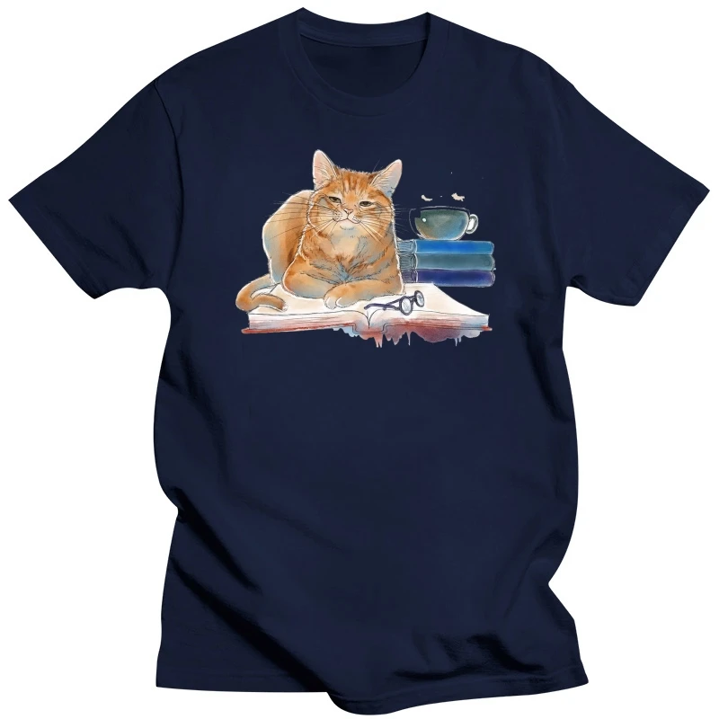 Cats And Books Make Me Happy Humans Make My Head Hurt Ladies T-Shirt White S-3Xl Free Style Tee Shirt