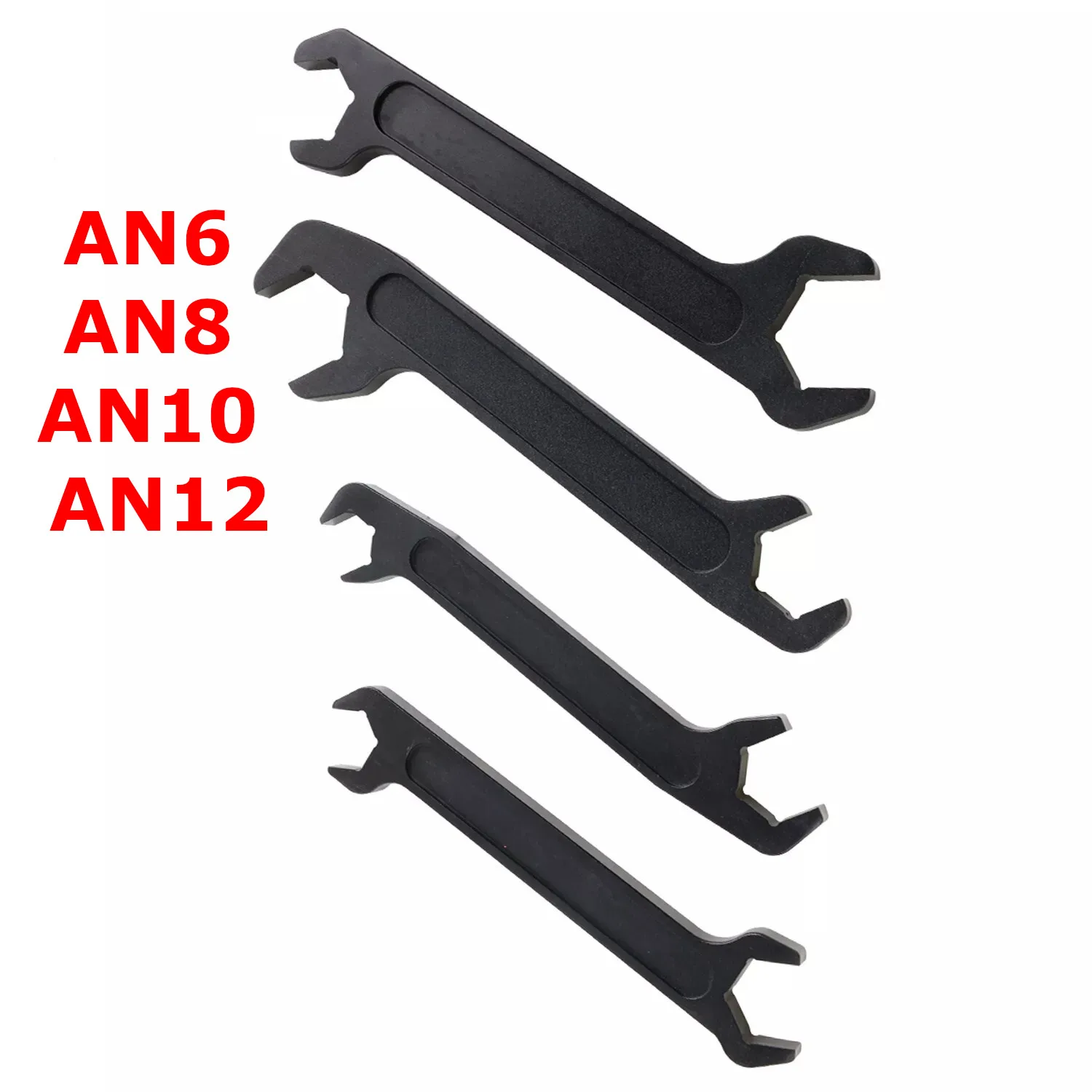 

Black 4pcs Set Combination AN6 AN8 AN10 AN12 Spanner Wrench AN Fitting Wrench Set Aluminum