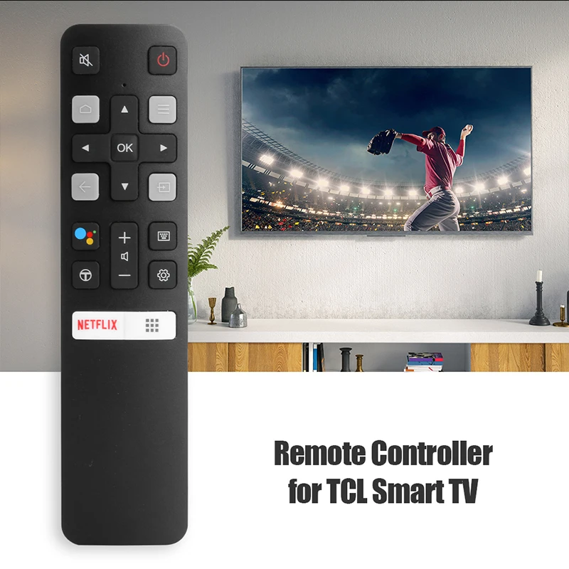 Smart TV Replacement Remote Controller for TCL RC802V FMR1 65P8S 49S6800FS 49S6510FS TV Set Top Box Stick Accessories