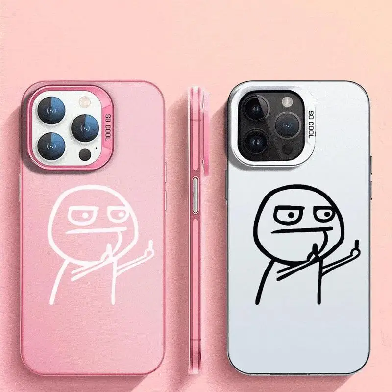 Cartoon Matchman Case Voor Apple iPhone 15 11 13 14 Pro Max 12 15 Plus 11Pro Matte 14 Plus 15Pro telefoon Cover