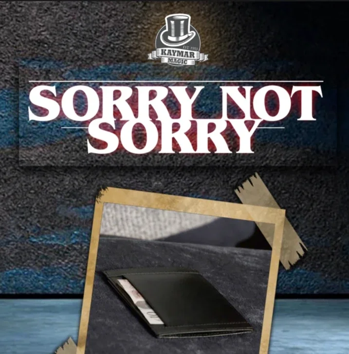 Sorry Not Sorry by Liam Montier and Stephen Tucker - Magic tricks (Instant Download)