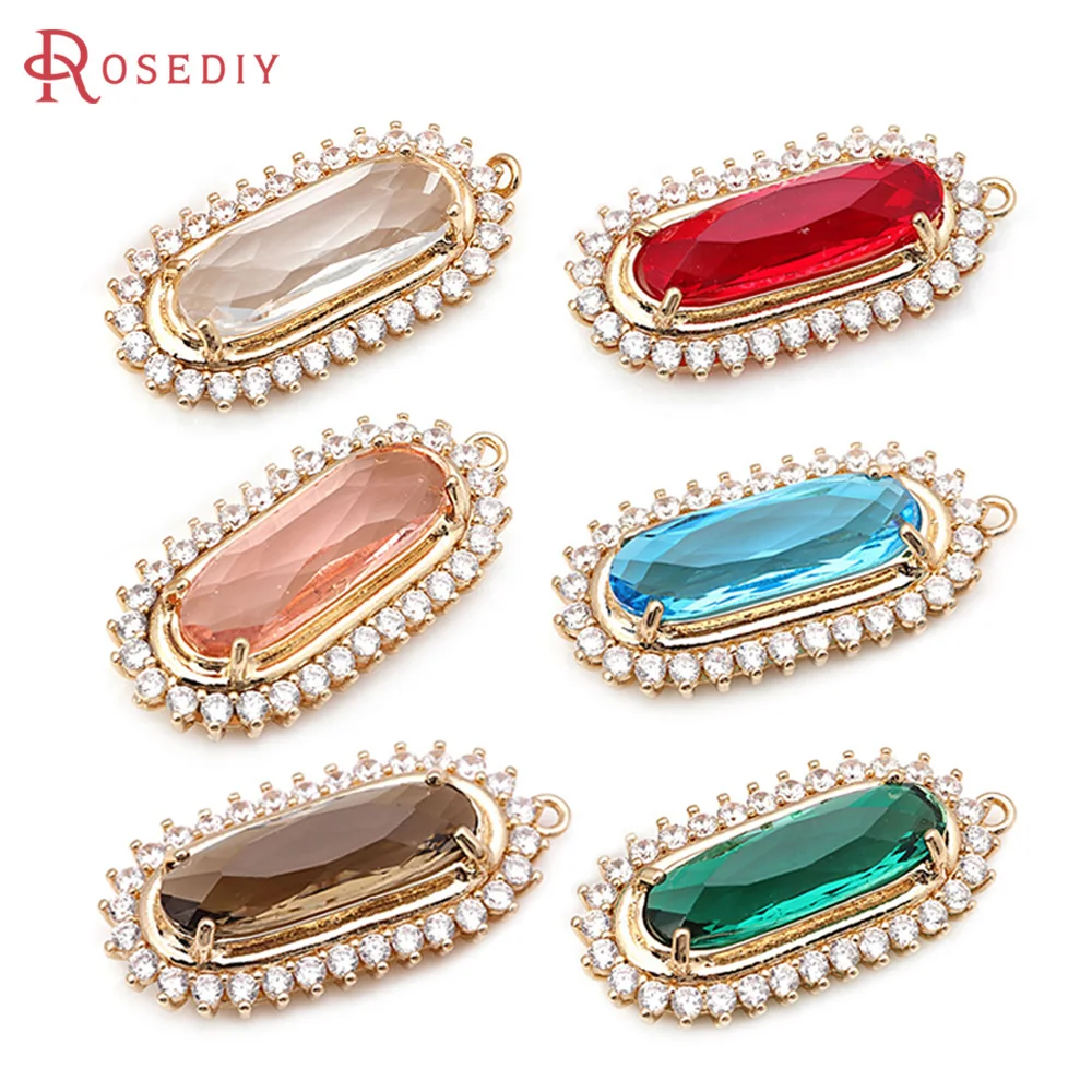 4PCS Brass Zircon G… - image