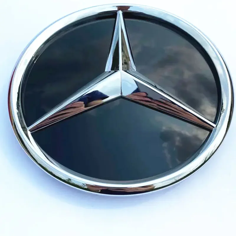 

18.5cm Mercedes Benz A-Class W176 2013-2018 A W177 2019-2023 Front Convex Star Badge Smooth Black Grille Badge
