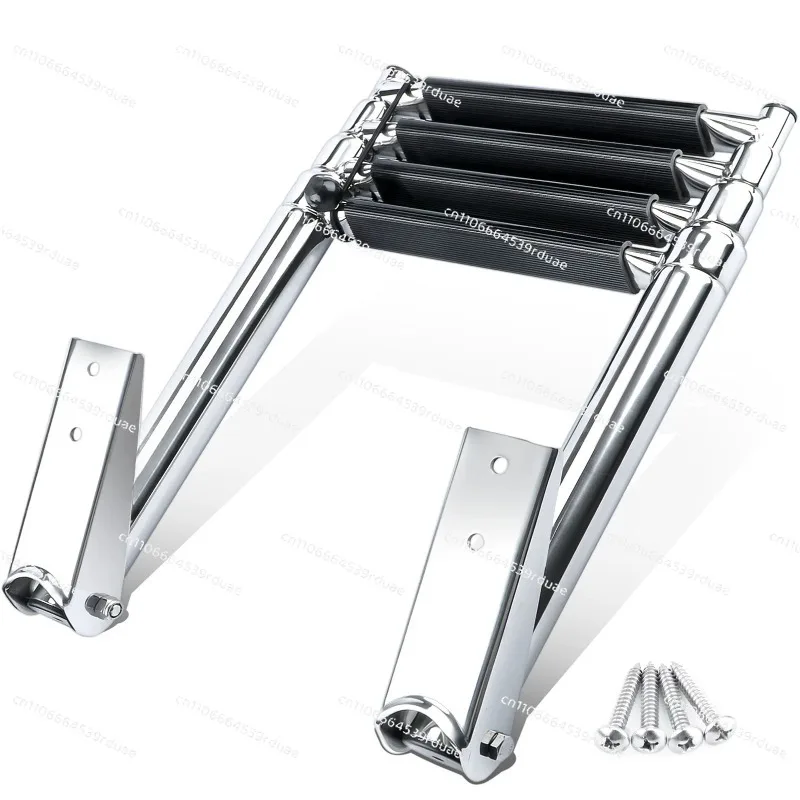 Stainless Steel Speedboat Yacht Boat Launching Deck Foldable Telescopic Ladder Boarding Ladder Pedal Boat
