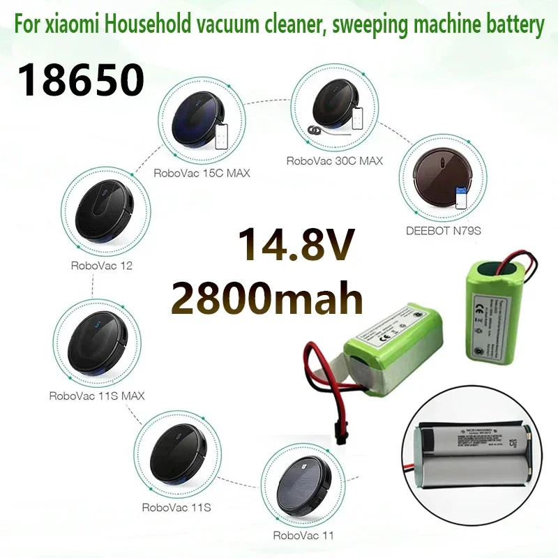 14.8v 2800mAh lithium-ion battery for A4s/A7/V7s Plus/V55 Pro/W400/A9s PX-B020 robot vacuum cleaner battery CR130 component