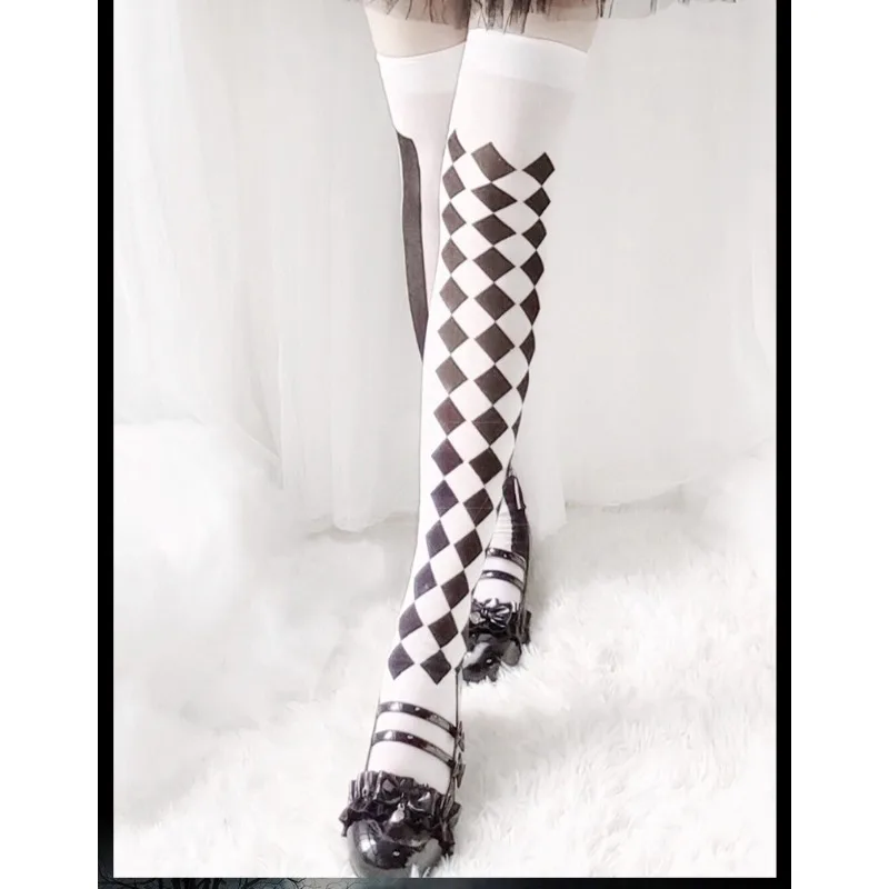 Halloween Zubehör Requisiten Clown Socken Cosplay Zubehör Kostüm Partys Asymmetrische Mid Tube Socken Erwachsene