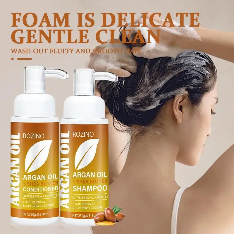 

Argan Oil Shampoo And Conditioner Set Natural Plant Formula Improve The Scalp Environment For Daily Care Of All Types Of Hair