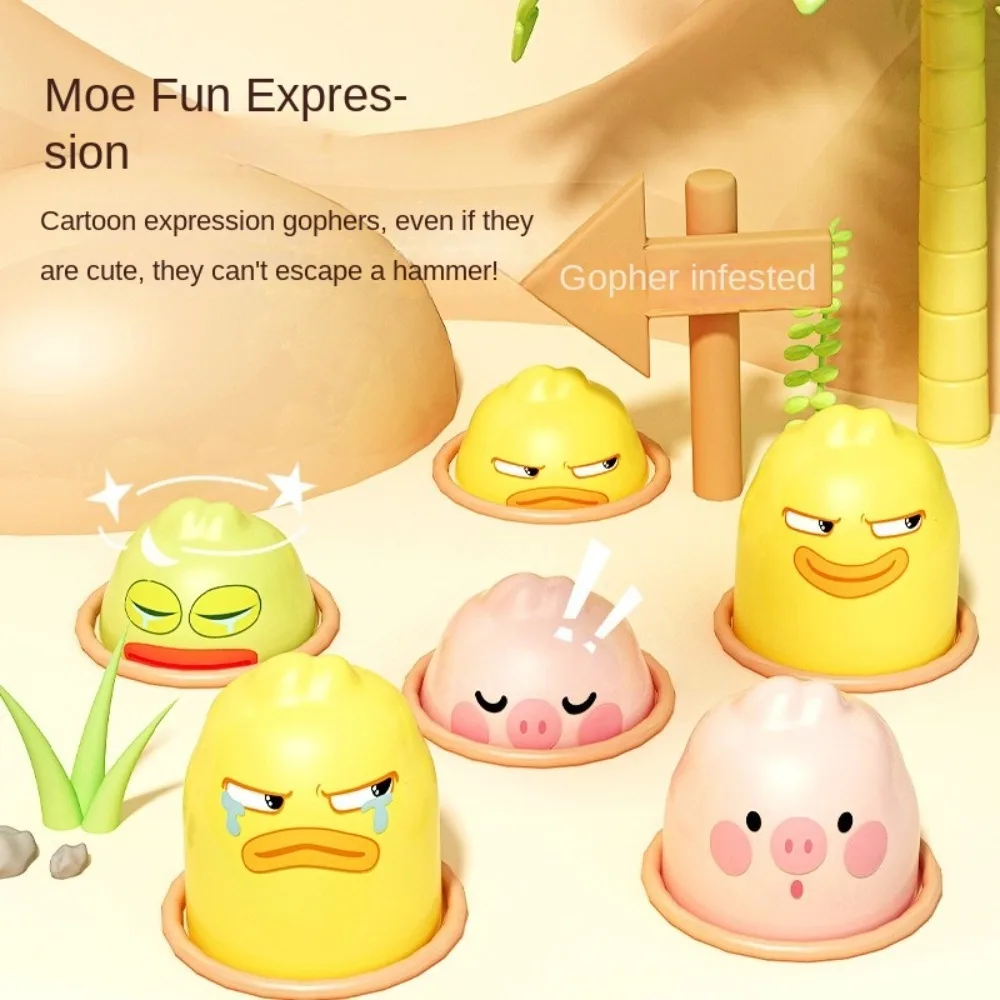 

Детская развивающая игрушка с героями мультфильмов, ранняя развивающая игрушка, утка/лягушка/свинья с молотком, земляная мышь, 0, 2, 3 лет, Монтессори, удар крота