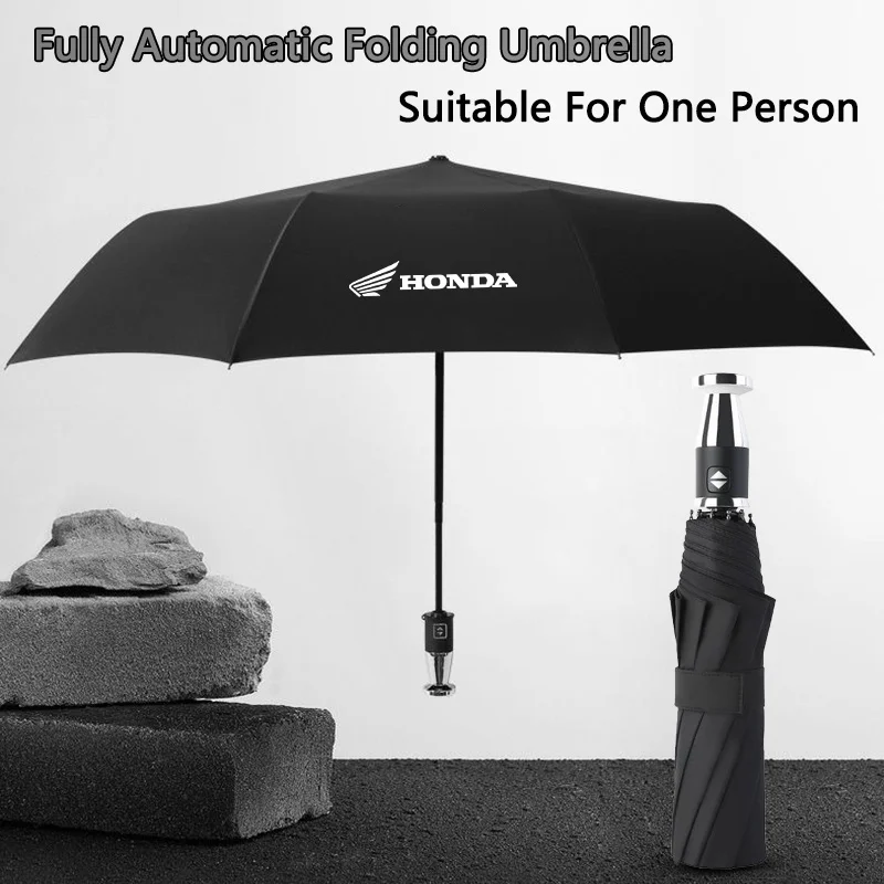 

Car Automatic Folding Windproof Sunshade Umbrella Auto Accessories For Honda CB400 CB650FCBF CBR250RR CRF SH300 NC750 Motorcycle