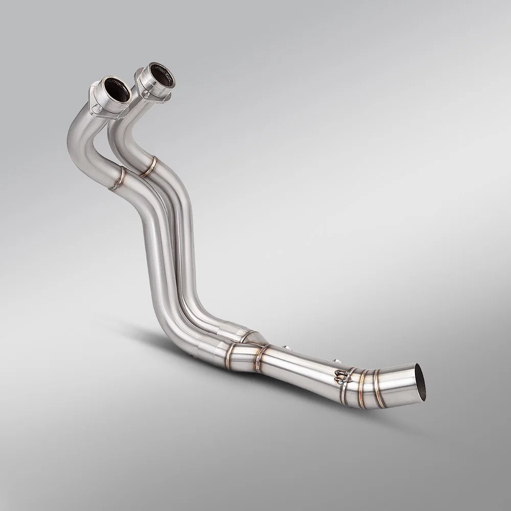 51MM motorcycle exhaust Connector for MT-07 FZ-07 2014-2025 Professional Front Pipe with Dual Oxygen Sensor Port