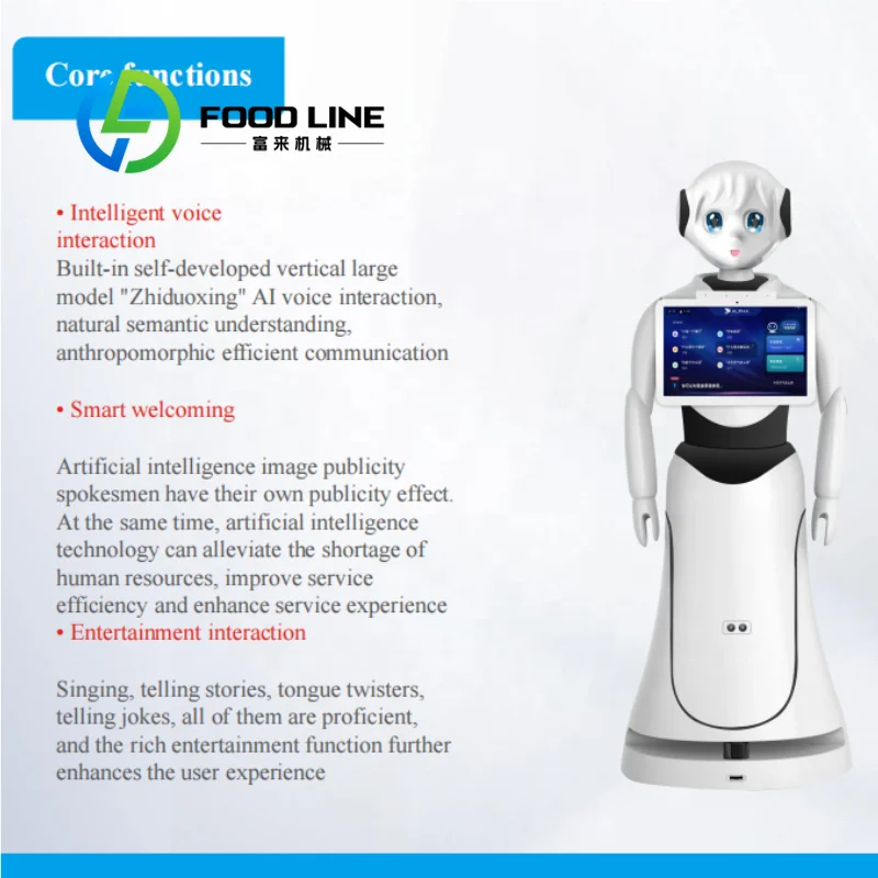 Customized Factory Direct Sales Humanoid AI Robot Welcome Guiding Reception Service Robot
