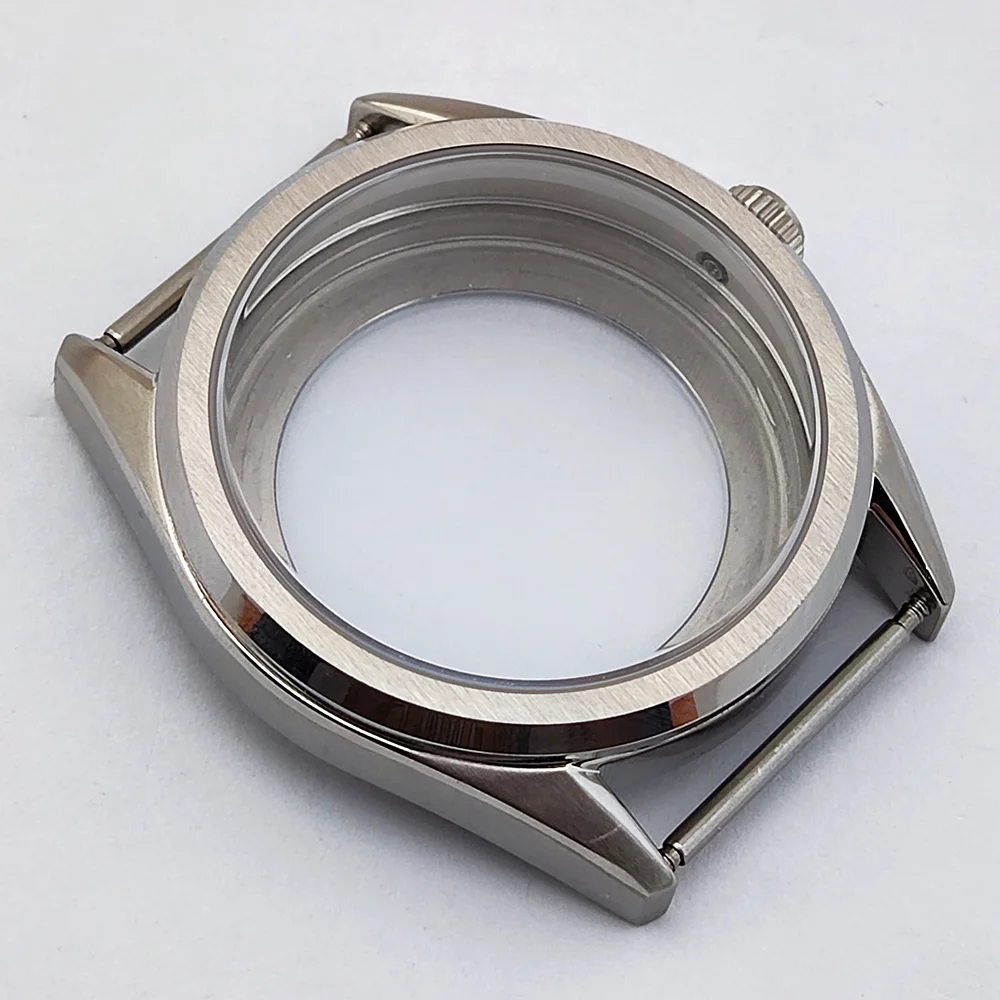 NH35 حافظة 39 مللي متر حافظة ساعة رجالي فاخرة الياقوت الزجاج مقاوم للماء يناسب 31 مللي متر حافظة الطلب NH35 NH36 حركة