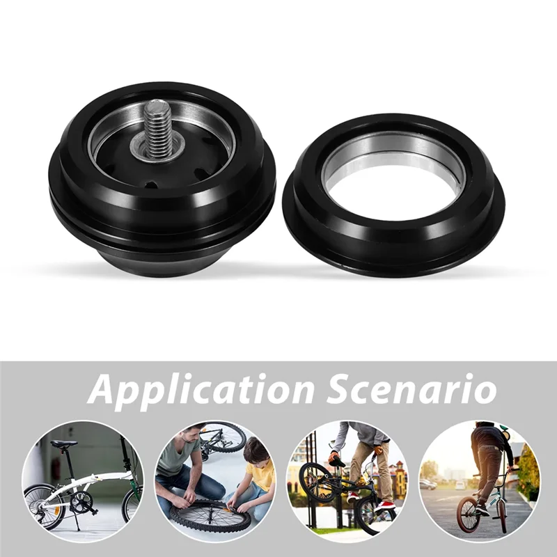 

NALFI-Aluminum Alloy Bicycle Headset, Light-Weight& Portable, Easy Installation, Fits Most Bike Front Fork