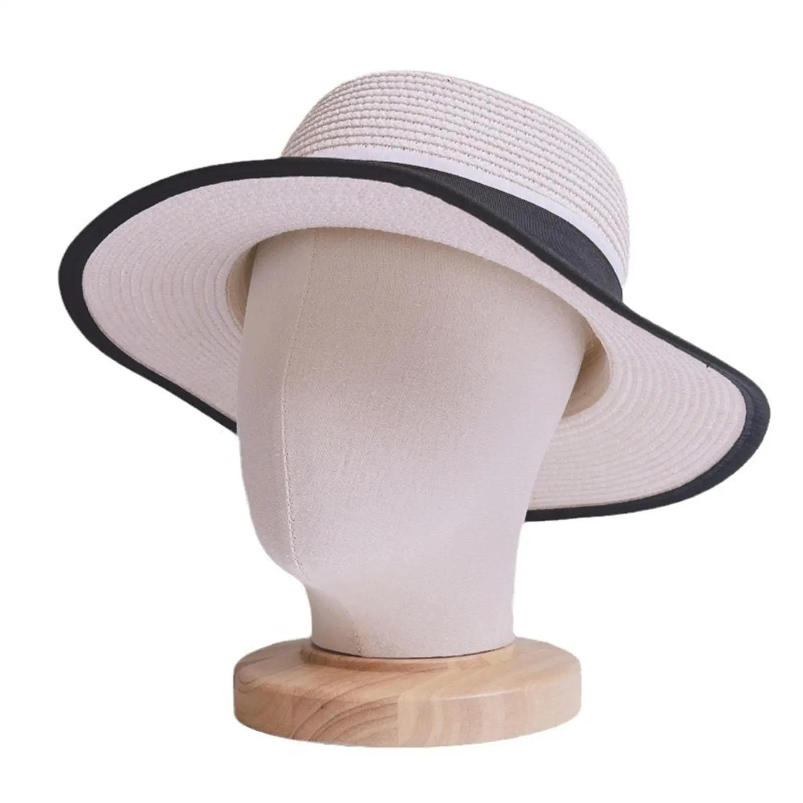 

Manikin Head Hats Wig Display Stand Display Wig Hair Accessories Glasses Wood Base Hairpiece Display Model for Hat Headphones
