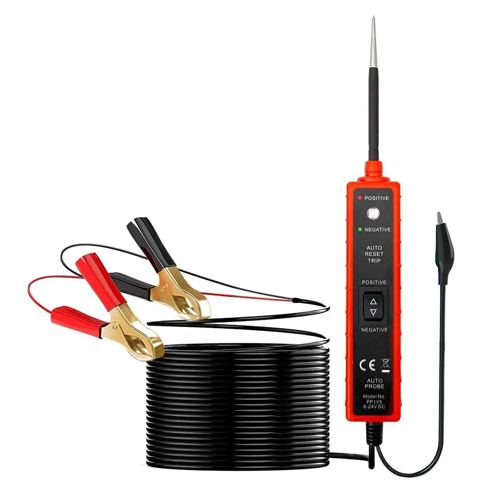 New High-end Digital Automotive Car Electric Circuit DC6-24V Digital Display Probe Pen System LCD Device Test Tester Voltag R0U0