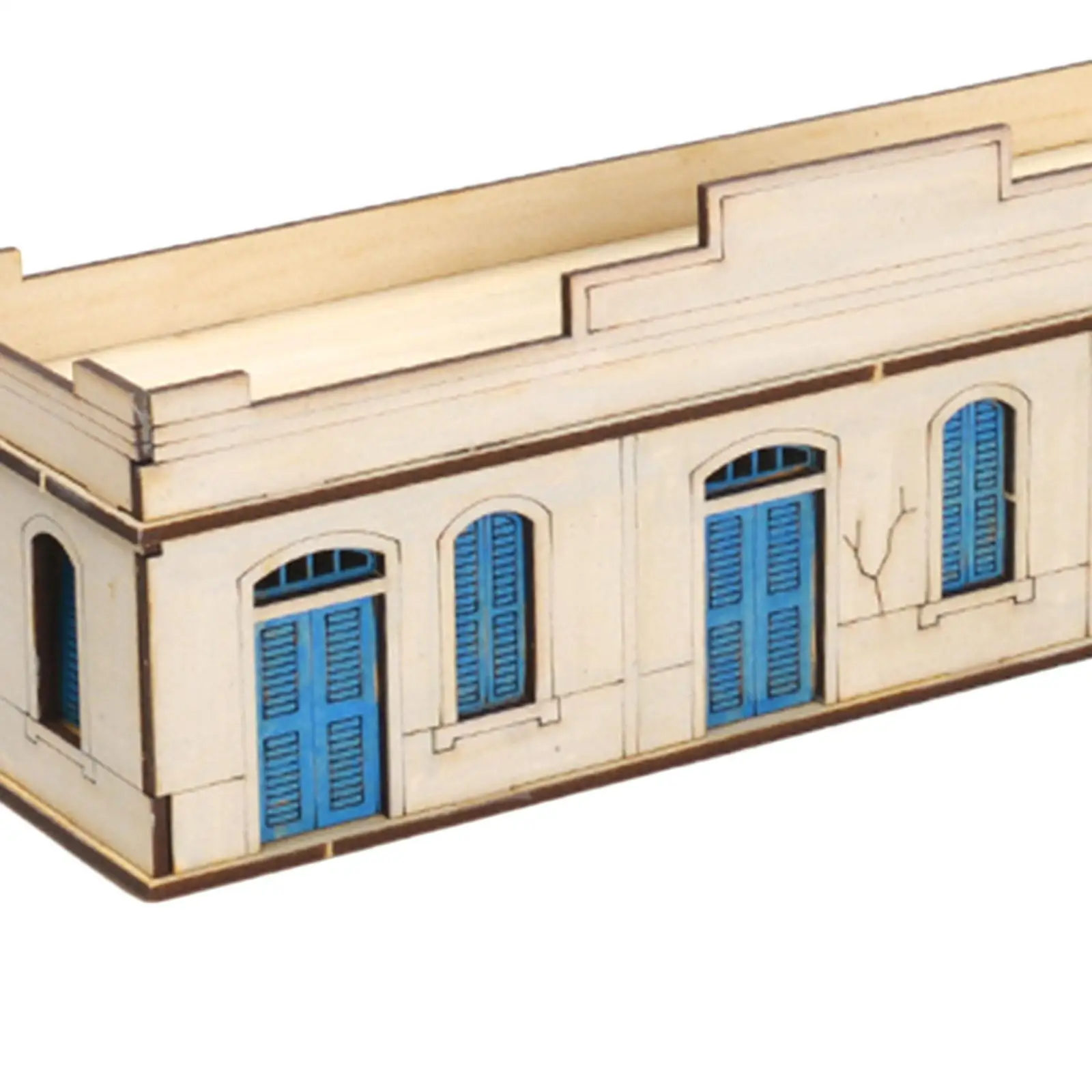 1/72 Holzmodellbausätze für Architektur 3D-Puzzle zum Basteln als Dekoration und als Geschenk