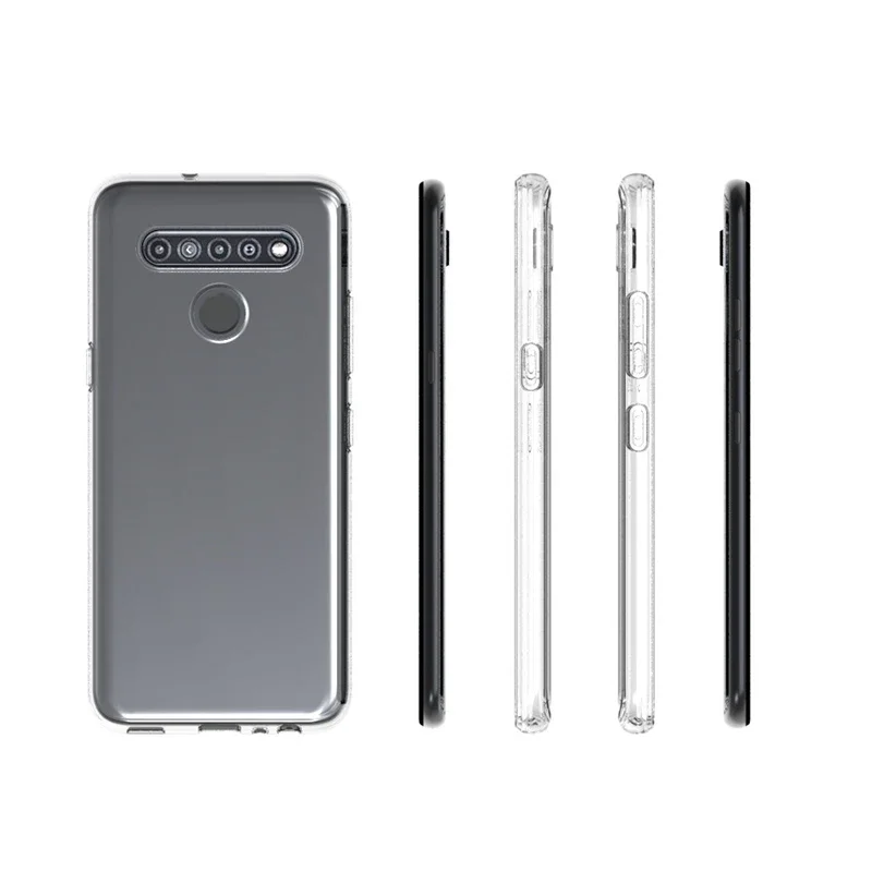Clear Soft TPU Silicone Case for LG K41S K51S K51 K61 K52 K62 K42 Q61 Cover Phone Shell Case Protection Transparent Capa Coque
