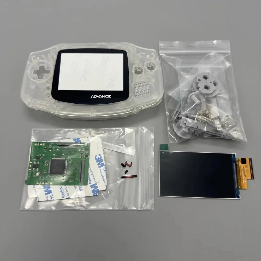 GBA IPS LCD scherm zonder shell-aanpassing, eenvoudig te installeren, 2.9 inch IPS LCD met hoge helderheid en shell-kit voor Gameboy Advance GBA