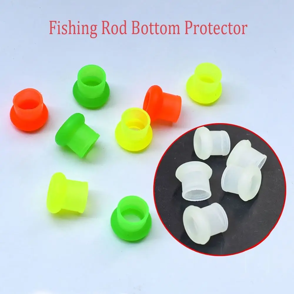 10Pcs Silicone Fishing Rod Fixed Ring Fishing Gear Tackle Accessories Handle Protective Case Fishing Rod Retaining Ring