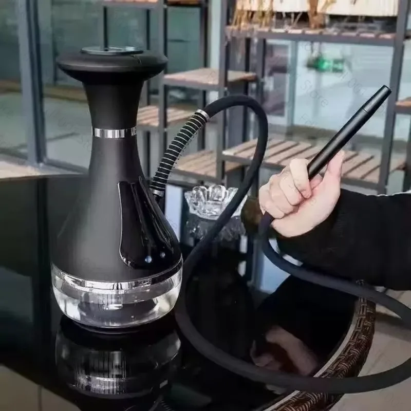 For New electronic hookah, Arabic hookah, rechargeable LED heating KTV hookah bar, no charcoal, no nameless fire
