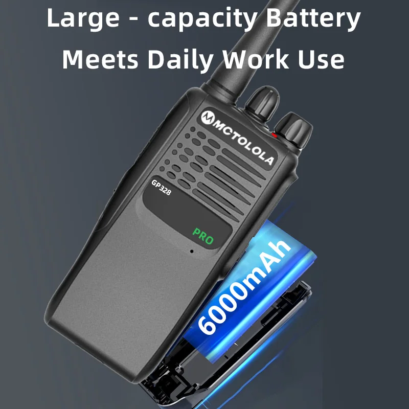 MOTOLOLA GP-328 explosion-proof walkie talkie 10W 600mAh high-capacity battery suitable for industrial two-way radios in chemi