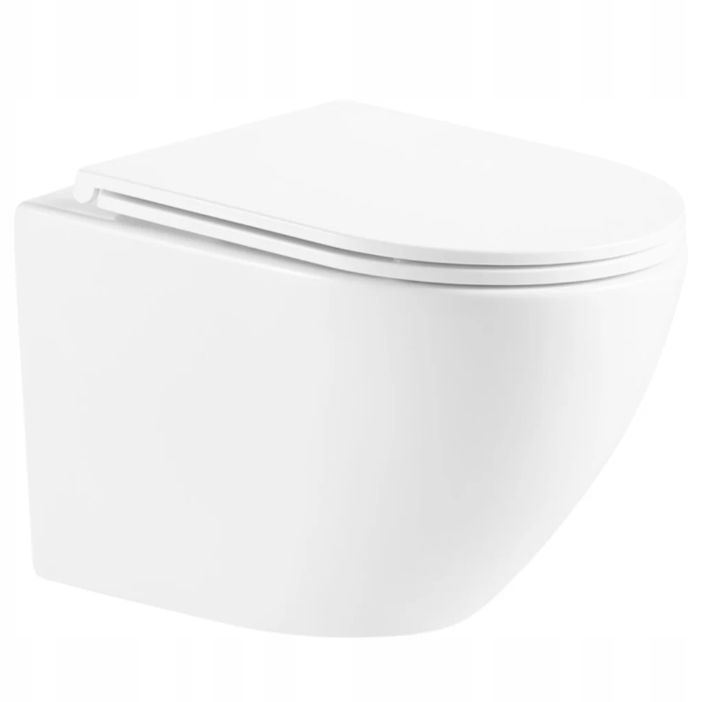 Vrijhangende toiletpotflens Wit