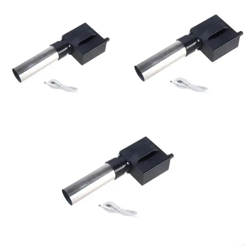 منفاخ هواء بمروحة شواء سريعة، بطارية قابلة لإعادة الشحن بقدرة 1800 مللي أمبير في الساعة للطهي الفعال أثناء التخييم L4MF