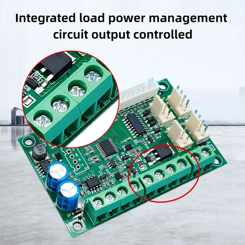 485 Rpm PWM Output PLC Control DC 9-60V Fan Motor Speed Regulation RS485 Serial Port Modbus to PWM