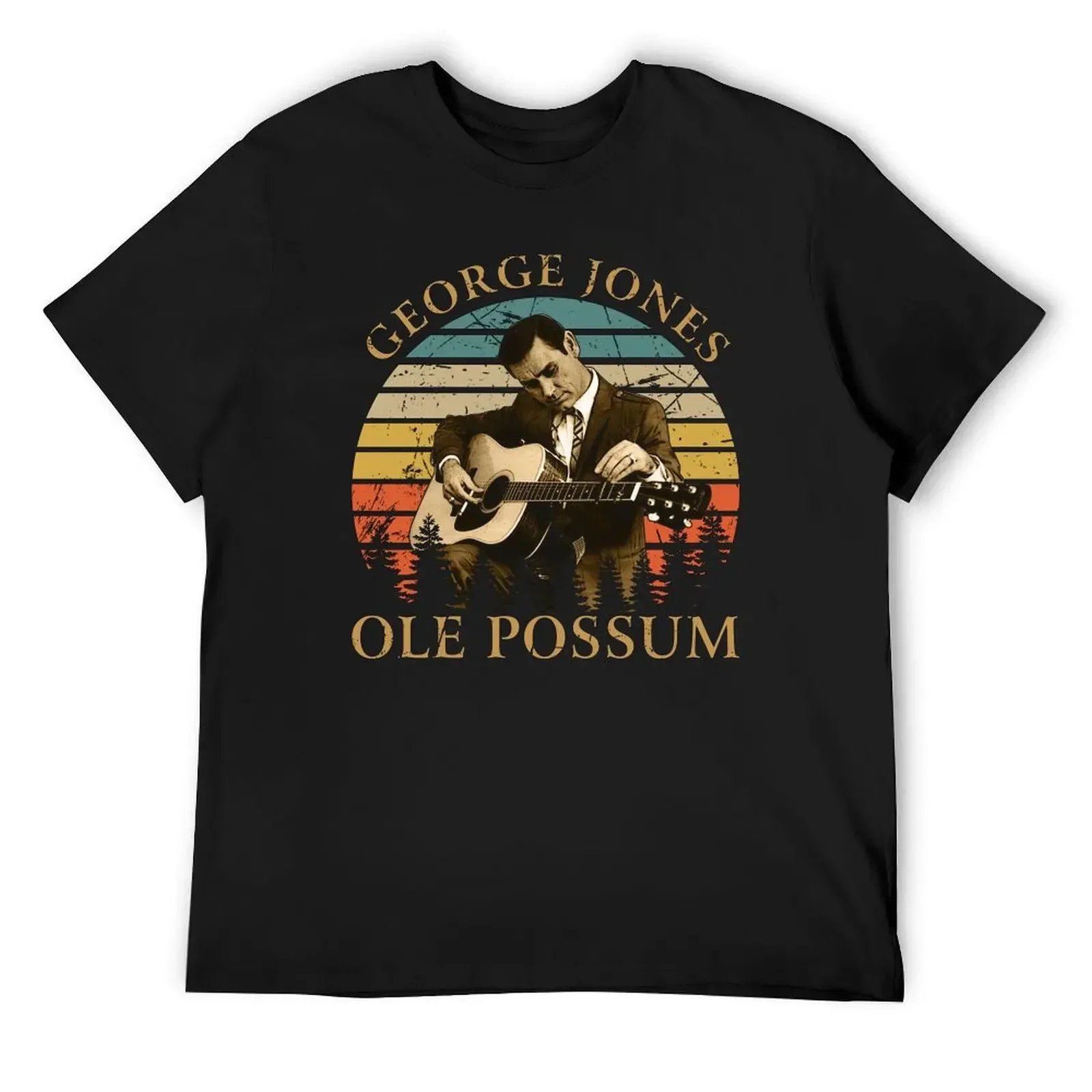 Ole Possum George Jones T-Shirt blacks oversized t shirt Men's clothing