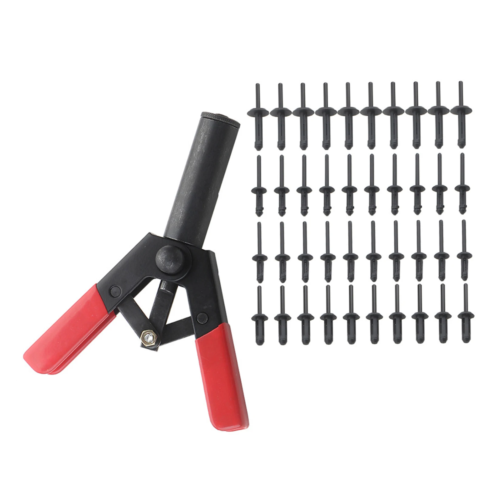 41PCS Rivet Adapter Set Riveting Tool Plastic Rivet Gun Hand Riveter Suitable For Automotive
