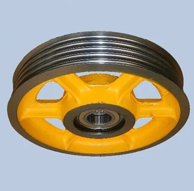 Elevator Accessories HGP Car Roof Reverse Rope Wheel/HGP Counterweight Reverse Rope Wheel/HGP Guide Wheel