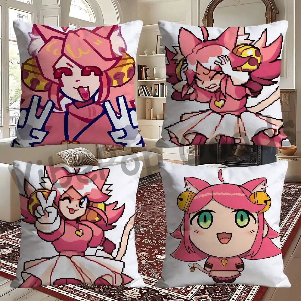 Mad Mew Mew Pink Print Cushion Cover Aesthetic Bedroom Decor 30x30 65x65 40x40 45x45 50x50 cm