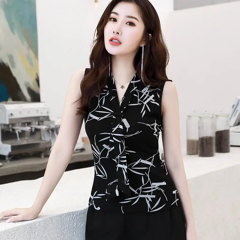Women Clothes Casual Fashion Office Lady Simplicity Printing Long Sleeve Women's Shirt Trend All-match Elegant Temperament Tops